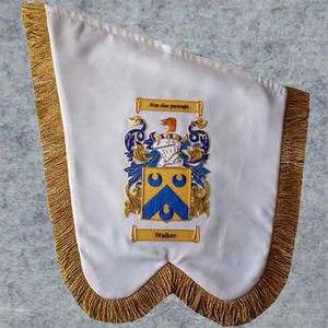 Drapeau brodé personnalisé, bannière en tissu suspendue sur mesure pour la décoration et la présentation des fanfares et des défilés - Product Image 4