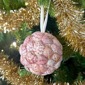 Adornos navideños de conchas marinas hechos a mano, bolas de concha marina en venta, precio bajo, decoración navideña. - Product Image 6