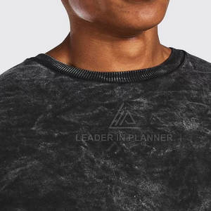 เสื้อสเวตเชิ้ตผู้ชายสไตล์ล่าสุด ผ้าฝ้าย ทรงเบสิค ล้างสีแบบแอซิด แขนยาว ใส่ได้ในฤดูร้อน เสื้อผ้าลำลองสำหรับผู้ชาย - Product Image 3