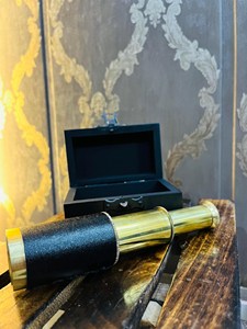 Telescopios de latón de alta calidad con caja de madera de estilo antiguo, telescopios artesanales en venta por exportadores. - Product Image 2