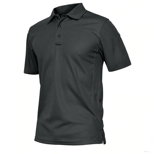 Nouveau Polo Homme Respirant de Qualité Supérieure à Manches Courtes avec Fermeture à 3 Boutons – Vêtements en Gros - Product Image 1