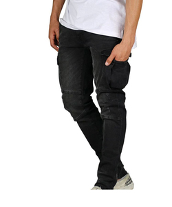 Jean slim homme 2026 coupe crayon, style urbain, délavé, respirant, en denim tissé extensible et confortable, qualité OEM économique - Product Image 6