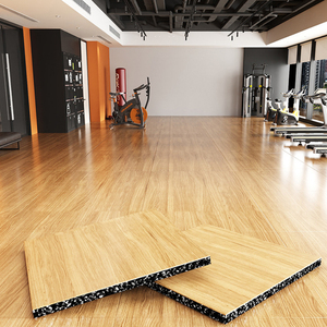 Tapis de sol en caoutchouc pour salle de sport, coussinets amortisseurs, revêtement insonorisant, tapis pour zones de force, haltères et barres, sport fonctionnel moderne - Product Image 5