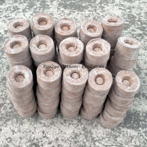 ECO2GO VIETNAM Blocs de fibre de coco Jiffy Pellets Maille protectrice Biodégradable Écologique pour la propagation des graines de fleurs et des plantes - Product Image 3