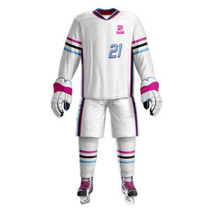 Uniforme de hockey sur glace très vendu, 100% polyester, logo personnalisé, design populaire, vêtements de sport fabriqués au Pakistan pour les équipes - Product Image 1