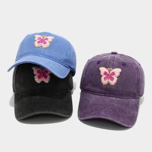 Casquette de baseball tendance pour femme avec patch papillon, style rétro mignon, idéale pour les voyages et les activités sportives en extérieur – Collection été 2025 - Product Image 2
