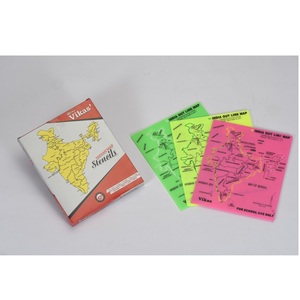 Plantilla de estarcido de plástico del mapa de la India más vendida para estudiantes, profesores y proyectos escolares, disponible para suministro al por mayor. - Product Image 3