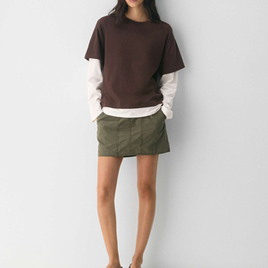 Camiseta de Manga Larga para Mujer, Estilo Casual, Jersey Sólido, Nueva Colección 2026, Doble Capa de Felpa, Transpirable, Tejida, para Primavera/Verano - Product Image 4