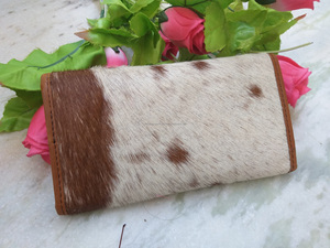 กระเป๋าคลัทช์หนังวัว,กระเป๋าสตางค์อเนกประสงค์กระเป๋าเงินหนังสีน้ำตาลเข้มกระเป๋าหนีบหนัง - Product Image 4