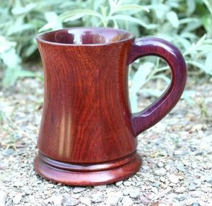 Rustic Wooden Mug Handmade Natural Solid Wood Coffee Mug Eco Friendly Drinkware for Tea Coffee Juice Use - Product Image 2