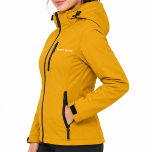 Chaqueta Softshell con Capucha para Mujer, Ligera, Resistente al Viento, Personalizable con Logotipo, Disponible para OEM y Marca Privada - Product Image 3