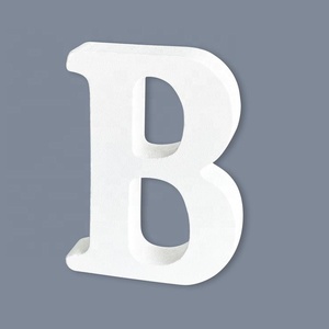 Free Standing White DIY Craft <b>Pine</b> Wood Letters Alphabet Eco-Friendly Wall Hanging Wedding Home Religious Style Painted - Product Image 5