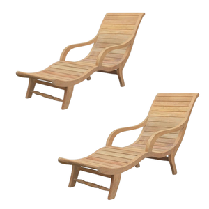 Sun Loungers Super Comfortable Made From Teakk Wood Garden <b>Pool</b> <b>Lounge</b> Chairs Manufacturing In indonesia - Product Image 6