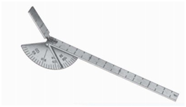 Goniomètre en acier inoxydable, règle de mesure des doigts de Carroll, 6 pouces, instrument médical pour la colonne vertébrale, outil de mesure manuel par Surgiright - Product Image 3