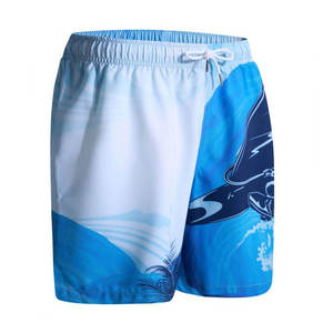 <b>Men's</b> Swim <b>Trunks</b> Quick Dry Beach Shorts Elastic Closure Swimming Shorts with Zipper Pockets and Mesh Lining - Product Image 2