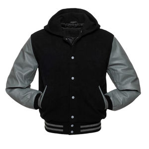 Chaqueta Varsity de Moda, Nueva, de Primera Calidad, Diseño Nuevo, Venta al por Mayor a Bajo Precio, Chaquetas Varsity con Capucha para Hombre, OEM - Product Image 5