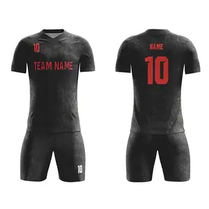 Uniformes de Fútbol al por Mayor, Conjunto de Camiseta y Pantalones Cortos Deportivos Transpirables Personalizados para Equipos Masculinos y Juveniles - Product Image 6