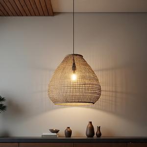 โคมไฟหวายห้อยตกแต่งบ้านดีไซน์ตามสั่งรูปทรงที่เป็นเอกลักษณ์ - Product Image 1