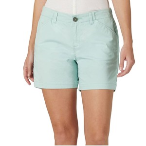 Women Summer Chino Shorts Casual Mint Green Cotton Twill Shorts Mid Rise Slim Fit Walking Shorts Lady Work Pants - Product Image 5