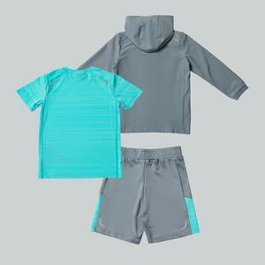 Conjunto Deportivo Reflectante de 3 Piezas para Niños, Chaqueta Cortavientos, Pantalones Cortos y Camiseta, Hecho en Fábrica y Personalizado - Product Image 2
