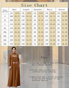 Abaya marron unie pour femme, manches longues, col montant, longueur ras du sol, robe modeste en coton, coupe ample, style Moyen-Orient, pour usage quotidien - Product Image 6