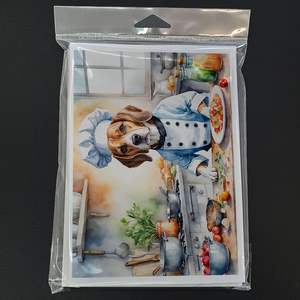 บีเกิลชุดการ์ดอวยพร A7แปลกๆของเชฟการ์ดเปล่า8ใบพร้อมซองจดหมายขนาด5x7 - Product Image 3