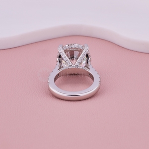 Exquis 10.0Ct Round IGI Lab Grown Diamond Solitaire Hidden Halo Ring en 10K 14K 18K Solid Gold Wedding Anniversary Gift - Product Image 3