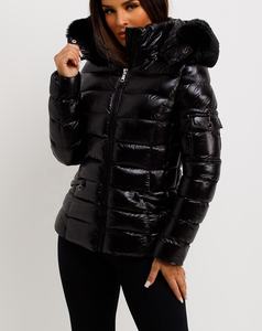 Hiver Qualité Luxe Matelassé Puffer Outdoor Softshell Short High Down Goose Jacket Eco-friendly Lady Ski Women's Coats Comfy - Product Image 1