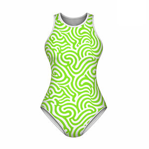 Traje de Baño Deportivo de Una Pieza con Control de Abdomen, Estampado Animal, Impermeable, de Secado Rápido y Corte Alto - Product Image 6