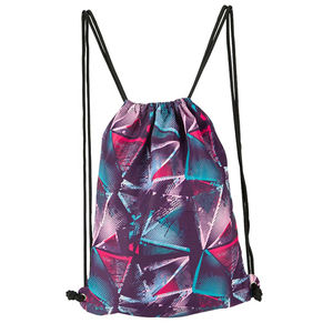 กระเป๋าออกกำลังกายแบบมีเชือกผูก ผลิตจากโพลีเอสเตอร์ พิมพ์ลายแบบซับลิเมชั่น กันน้ำ มีช่องซิปด้านนอก เป็นมิตรกับสิ่งแวดล้อม ดีไซน์สำหรับทุกเพศ เหมาะสำหรับกิจกรรมกลางแจ้ง - Product Image 1