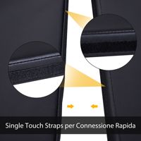 Tapis de Danse Pliable Portable 2' x 5' Léger pour Gymnastique, Épaisseur 5 cm, Couleur Noire