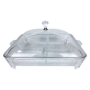 อะคริลิอาหารเรียกน้ำย่อยจานชุดที่มีฝาครอบ - Product Image 2