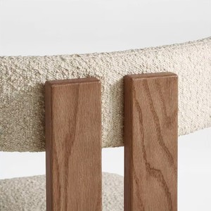 Chaise de salle à manger en bois de qualité supérieure, structure en bois massif, siège rembourré confortable, fournisseur en gros de meubles pour restaurants, hôtels et maisons - Product Image 5
