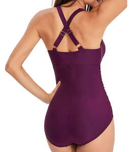 Traje de Baño de Malla para Mujer, Talla Grande, Cintura Alta, Dos Piezas, Secado Rápido, Transpirable, Servicio OEM Personalizado - Product Image 2