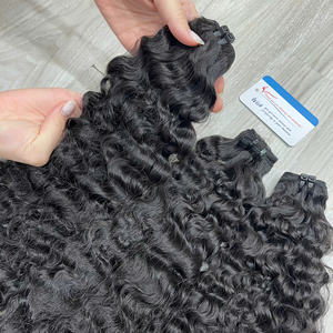 พร้อมส่งผมแท้พม่าแบบมัดเป็นช่อ คุณภาพพรีเมียม จัดเรียงเกล็ดผมอย่างดี สีดำธรรมชาติ ขายส่ง - Product Image 2