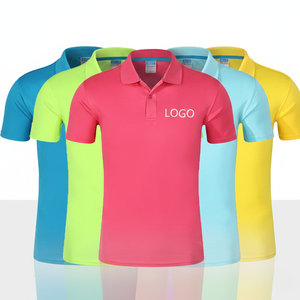 Chemises polo promotionnelles pour entreprise avec logo, impression personnalisée, sublimation décontractée, polo de golf unisexe - Product Image 1