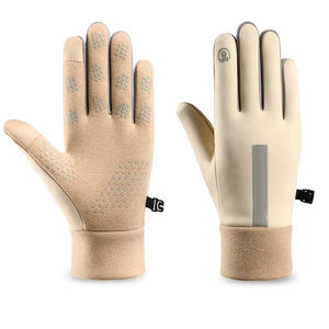 Guantes cálidos con pantalla táctil para mujer, guantes térmicos de invierno, guantes con pantalla táctil, resistentes al agua, resistentes al viento, guantes cálidos antideslizantes para montar - Product Image 4
