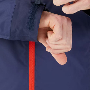 Veste coupe-vent imperméable personnalisée pour homme, col montant, fermeture éclair sur le devant, style streetwear, respirante, design à capuche pour l'hiver - Product Image 4