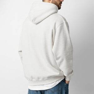 <b>Mens</b> Heavyweight Hoodie Custom Logo <b>Pullover</b> Sport Streetwear Fleece Sweatshirt Quality Jersey Fabric Solid Hooded <b>Pullover</b> - Product Image 1