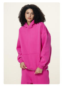 Conjunto de Sudadera con Capucha y Pantalones Deportivos de Color Sólido, Talla Grande, Unisex, Estilo Casual, Holgado, 2 Piezas, Ropa Deportiva para Hombre y Mujer - Product Image 3