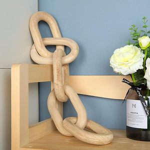 Cadena de Resina con Patrón de Mármol Gris Personalizada para Decoración del Hogar, Escultura de Lujo para Interiores, Accesorio Moderno para Escritorio de Oficina - Product Image 3