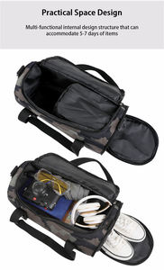 Sacs de sport et de voyage personnalisés avec logo imprimé, écologiques, légers, imperméables, à séparation sèche/humide, pour la randonnée et la gym - Product Image 5