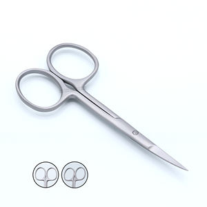 Ciseaux à cuticules en acier inoxydable à pointe incurvée Outil de coupe de précision pour ongles et peau pour manucure et pédicure - Product Image 2