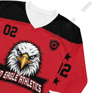 Jersey de Hockey Sublimado Personalizado de Primera Calidad Sibrin |   100% poliéster, número de equipo personalizado, todos los tamaños |   Hockey para Adultos - Product Image 4