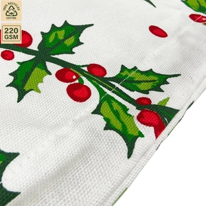 Bolsa de Regalo Navideña Personalizada de Algodón con Cordón, 37x41 cm, Estampado de Aloe, Reutilizable, Saco de Santa, Venta al por Mayor, OEM, Marca Privada, Proveedor a Granel - Product Image 5
