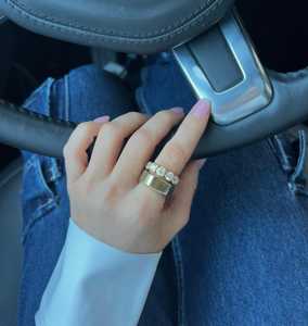 Anillos de Boda de Media Eternidad con Engaste de Bisel al por Mayor, Oro Sólido de 14k y 18k, Diamantes Redondos Cultivados en Laboratorio, Anillos Nupciales Apilables a Juego - Product Image 4