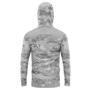 Custom High Quality 100% Polyester UPF 50 Waterproof Breathable UV Protection Quick Dry Fishing Shirt Heat-Transfer Printing - Product Image 2