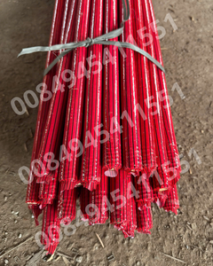 Manche de balai en bois du Vietnam, revêtement PVC, couleur rouge, 120 cm et 70 cm, écologique, léger - Product Image 5