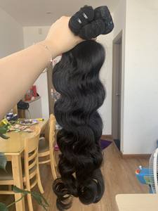 Precio al por mayor Extensiones de cabello crudo vietnamita Doble dibujado 8-40 ''Suelto Estilo de onda profunda Suministro de proveedores de cuerpo natural - Product Image 3