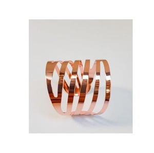 Practical metal napkin <b>rings</b> set designed for easy use suitable for restaurants catering services home dining and gatherings - Product Image 2